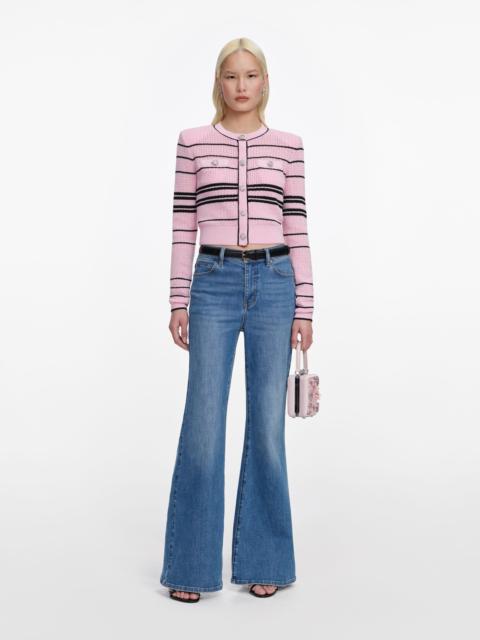 Pink Stripe Cardigan