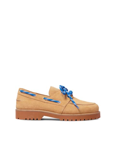 Claudie Pierlot lace-up fastening boat shoes