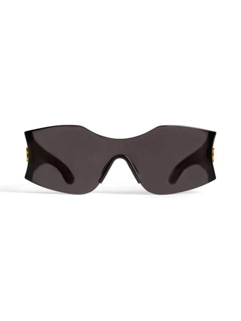 Hourglass Mask Sunglasses in Black