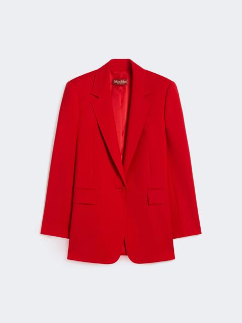 Max Mara Single-breasted stretch wool blazer - RED