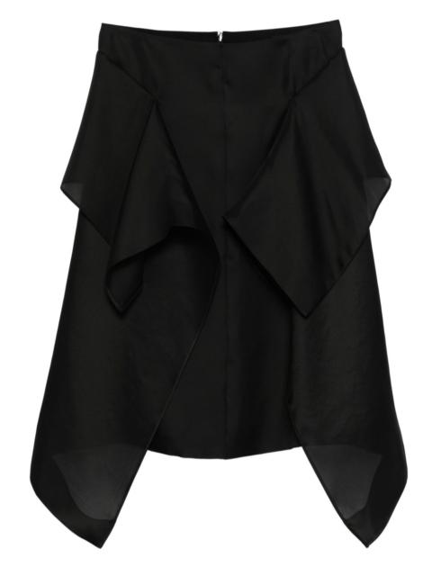 KHAITE Nina ruffled silk skirt