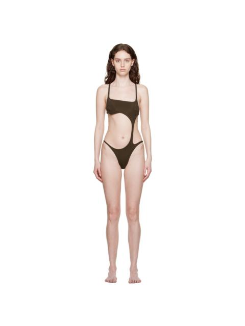 Brown Stingray One-Piece Swimsuit