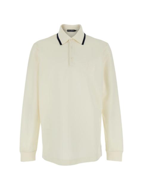 Dolce & Gabbana long-sleeved polo shirt