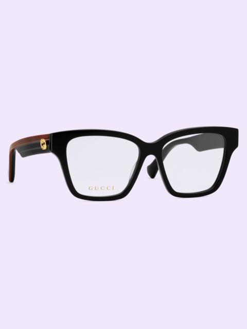 Cat eye optical frame