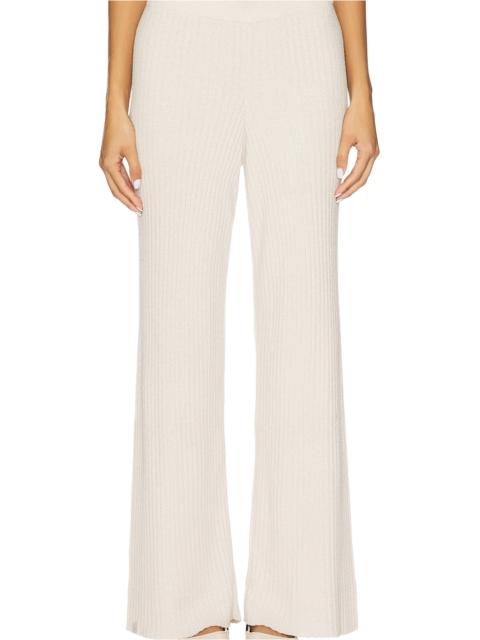 Barefoot Dreams CozyChic Ultra Lite Lurex Rib Wide Leg Pant