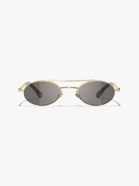 CHANEL Oval Sunglasses