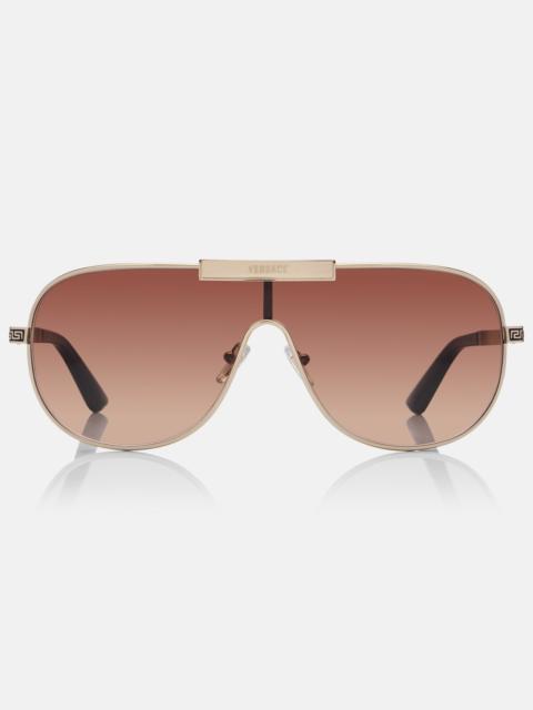 VERSACE Greca Flow shield sunglasses