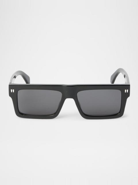 Off-White Men's Chandler Acetate Rectangle Sunglasses