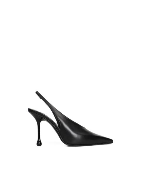 JIMMY CHOO Isa 95 black leather pumps