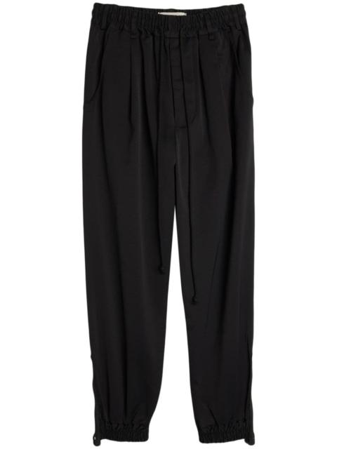 Song for the Mute logo-patch tapered-leg trousers