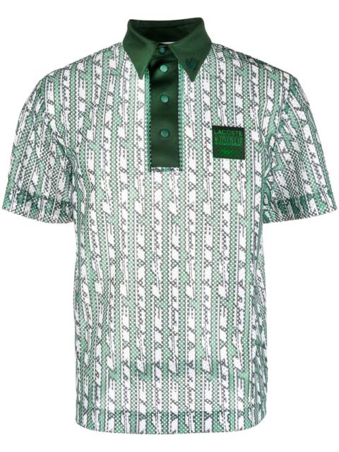 LACOSTE logo-print polo shirt