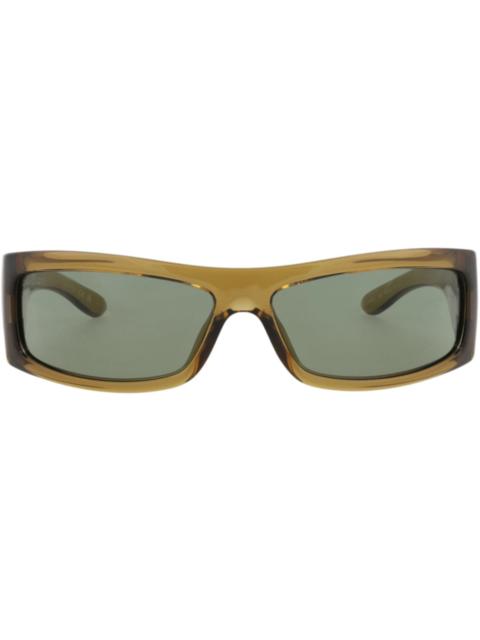 GUCCI Gucci Shield-Frame Injection Sunglasses Brown Brown Green (GG1492S-30014769-003)