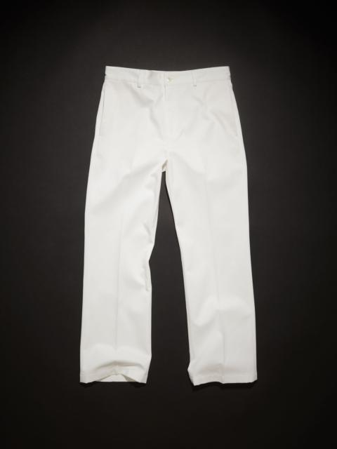 Twill trousers - White