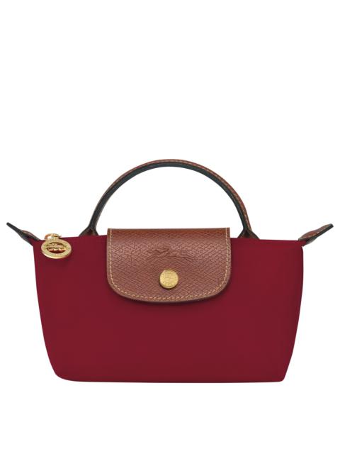 Longchamp Le Pliage Original Pouch with handle Red - Recycled canvas
