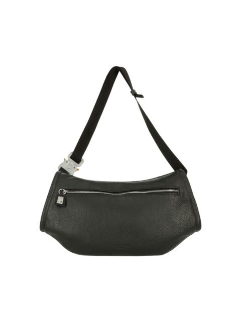 LEATHER X NYLON CROSSBODY BAG