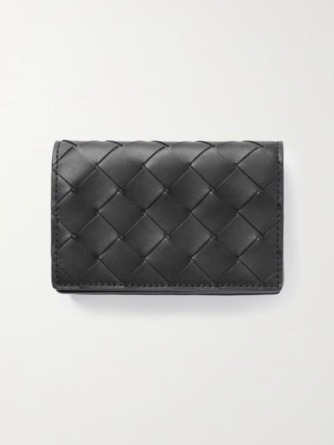 Bottega Veneta Intrecciato Leather Bifold Cardholder Black