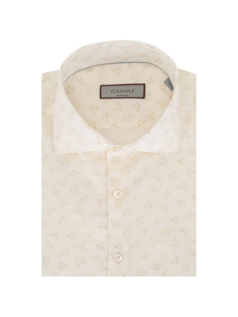 Canali botanical print floral shirt
