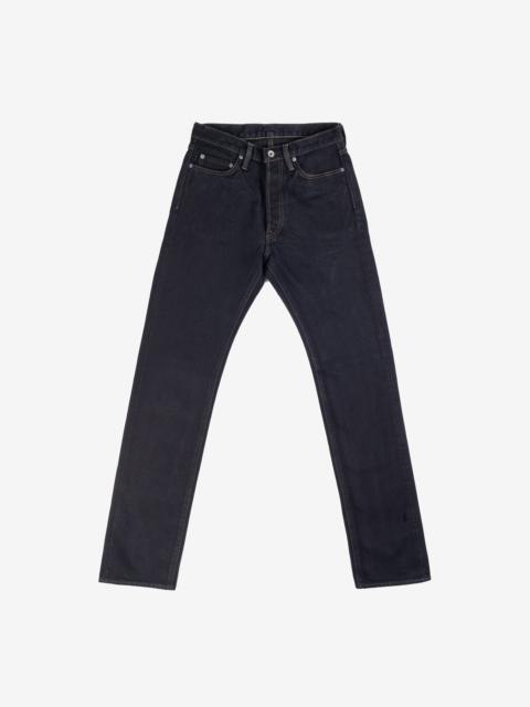 IH-888S-21od 21oz Selvedge Denim Medium/High Rise Tapered Cut Jeans - Indigo Overdyed Black