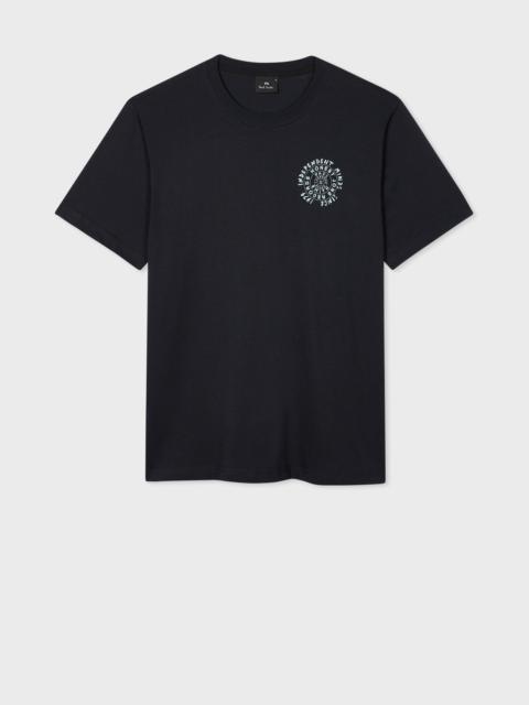 Navy 'Honest Jon's Records' Print T-Shirt