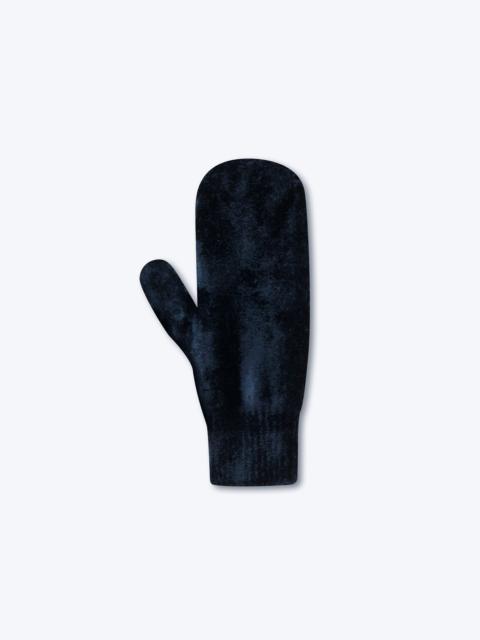Nanushka MICA - Velour knit gloves - Navy blue