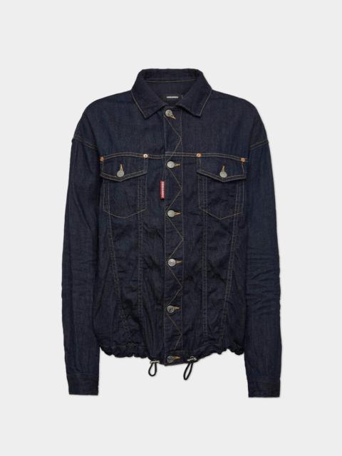 ★Dsquared2★DARK CB WASH CLASSIC DENIM WORKER JACKET★ DSQUARED2 DARK CB WASH CLASSIC DENIM WORKER JACKET | REVERSIBLE
