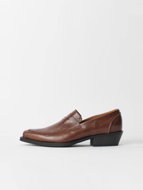 Our Legacy Cypher Loafer Castagno Satin Bovine