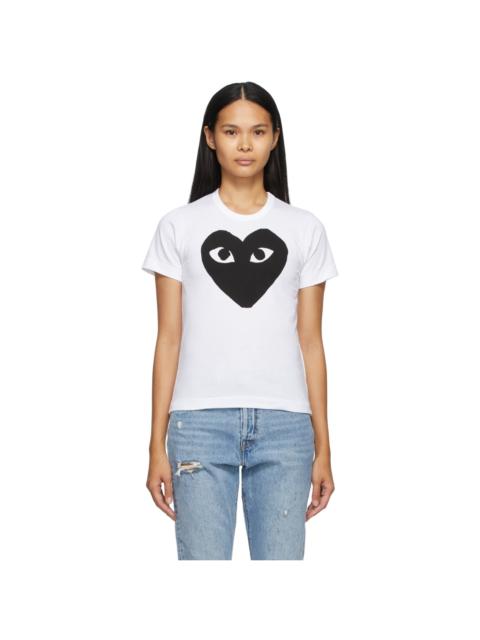 Comme des Garçons PLAY White & Black Large Heart T-Shirt