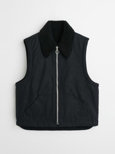 Our Legacy Grizzly Vest Black Highland Cotton