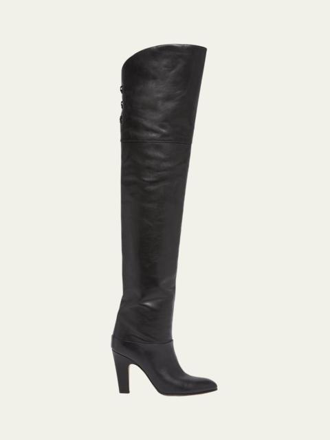 Chloé Eve Leather Over-The-Knee Boots