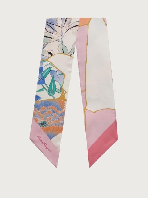 FERRAGAMO KINTSUGI PRINT TWILLY BAND