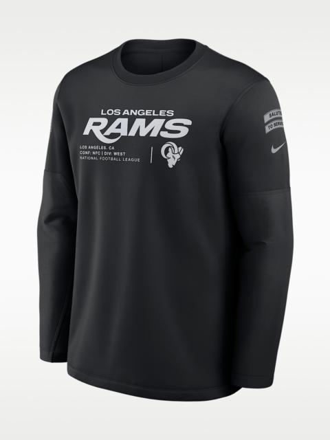 Nike Los Angeles Rams Salute to Service Sideline Coaches Men's Nike NFL Pullover Crew