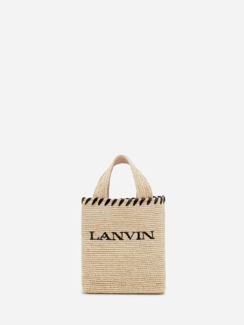 Lanvin LANVIN NANO RAFFIA TOTE BAG