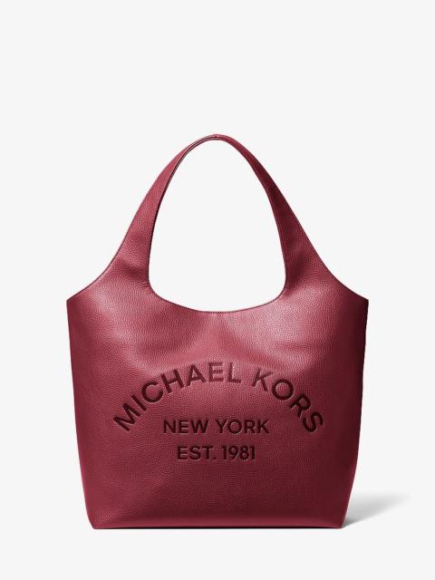 MICHAEL KORS Cooper Small Logo Embossed Tote Bag