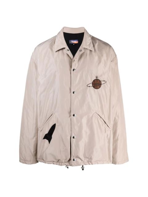 patch-detail shirt jacket