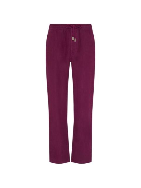 Vilebrequin drawstring comfort linen trousers