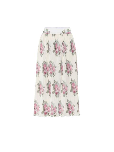 rabanne Floral midi skirt