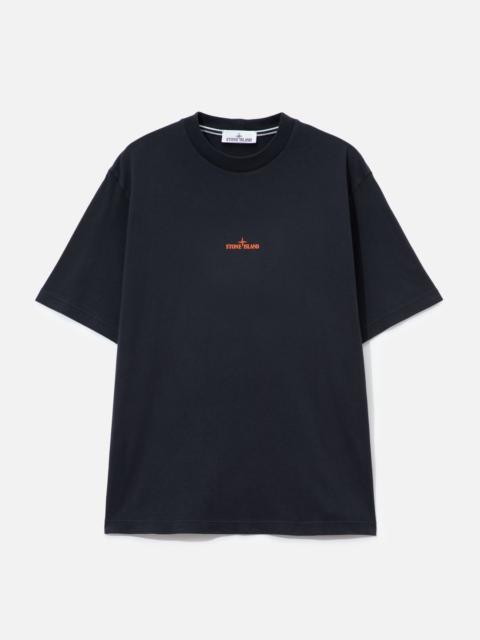 Stone Island ORGANIC COTTON JERSEY T-SHIRT WITH 'DESERT' PRINT