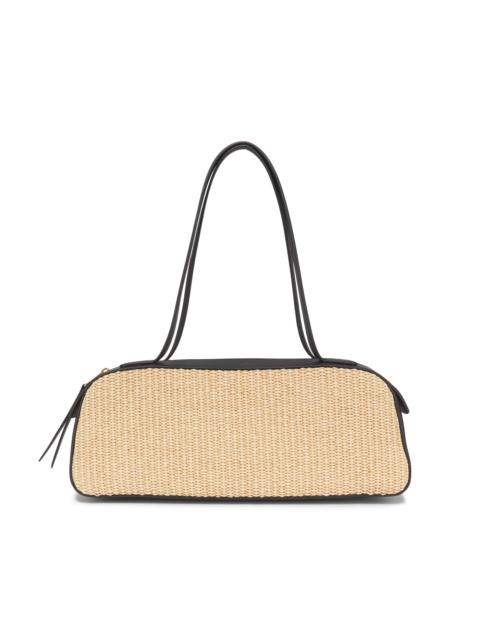 KHAITE Women's Simona Woven Shoulder Bag - Black Natural