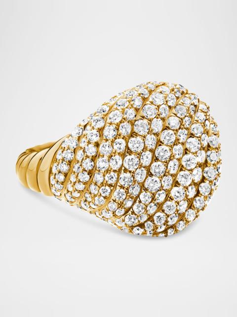 DAVID YURMAN 13mm Sculpted Cable Pinky Ring in 18K Gold