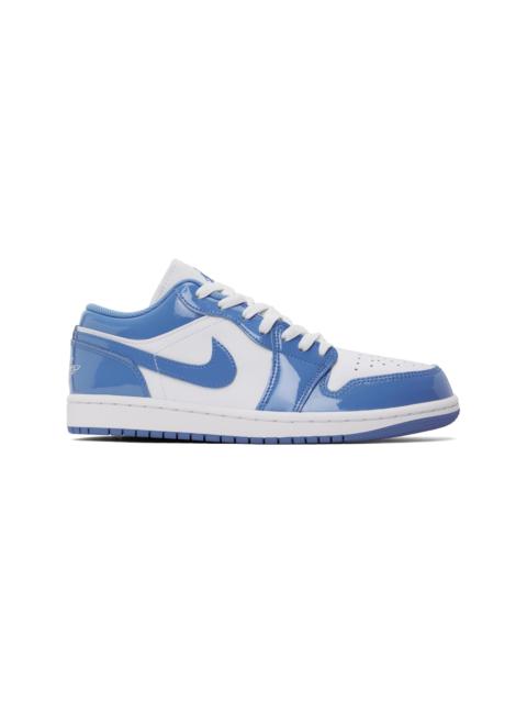 Jordan White & Blue Air Jordan 1 Low SE Sneakers