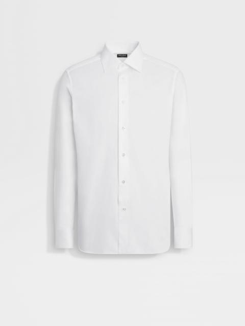 ZEGNA WHITE 100FILI COTTON SHIRT