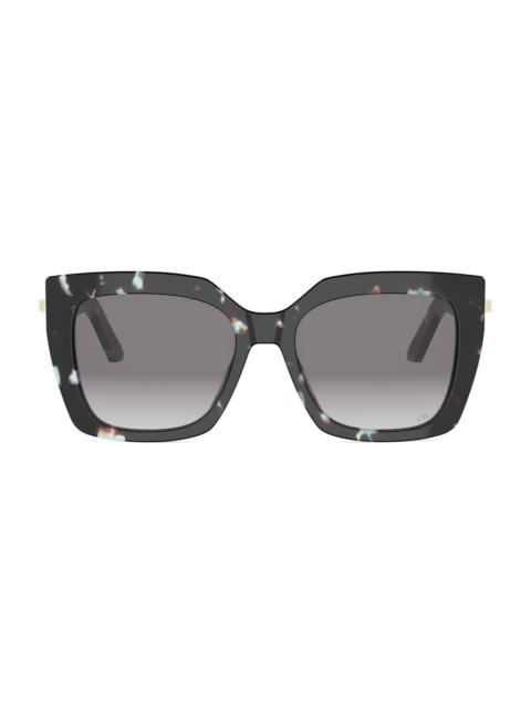 Dior Women's CDior S5I 55MM Square Sunglasses - Coloured Havana And Gradient Bordeaux
