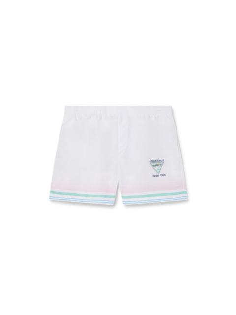 CASABLANCA White Tennis Club Icon Swim Trunks