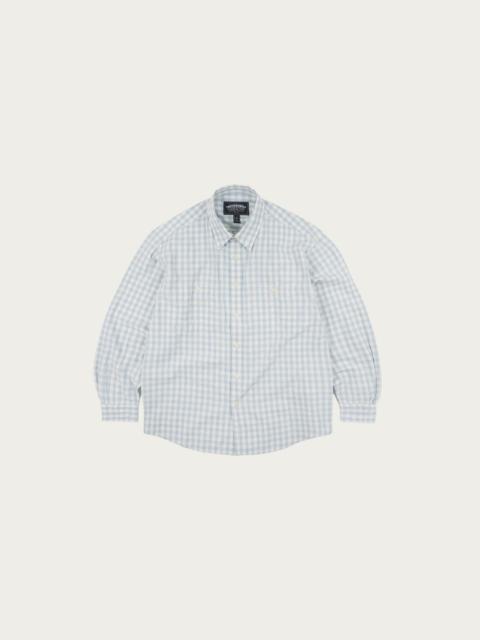 FrizmWORKS Melange Check Work Shirt - Sky