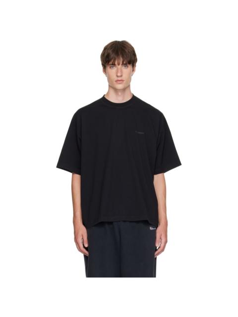VETEMENTS Black Classic Logo Boxy T-shirt