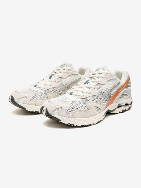 Mizuno Wave Rider 10 Sportstyle Sneaker, Snow White-Dawn Blue