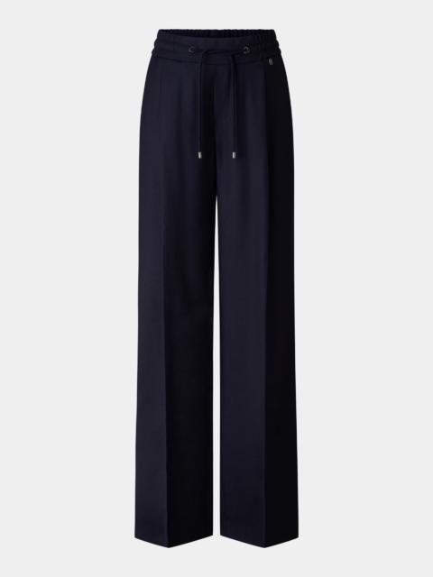BOGNER Ella flannel pants in Navy blue