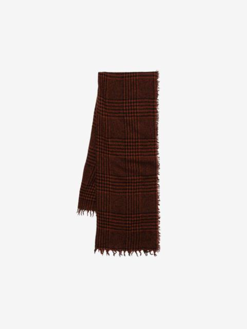 Faliero Sarti Principe checked fringed scarf