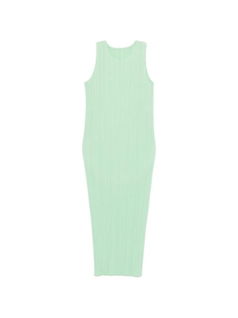 Pleats Please Issey Miyake pleated sleeveless dress
