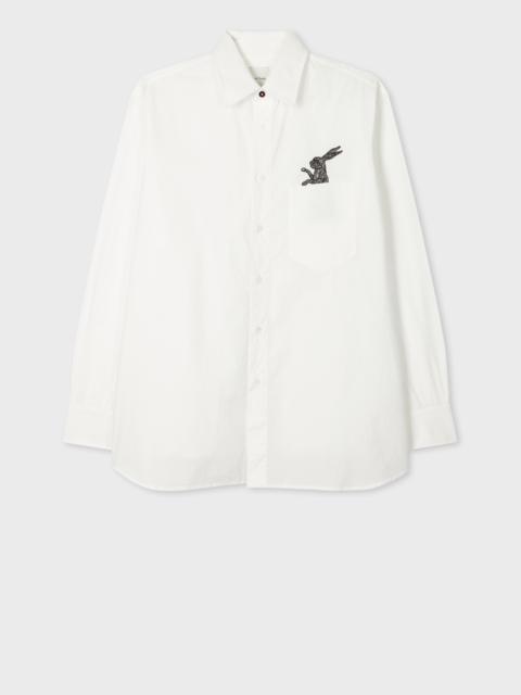 Paul Smith White Rabbit Pocket Cotton Shirt